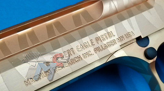 Cyber Gun(WE) Full Metal Desert Eagle .50AE Gas Blow Back Pistol (Gold)(Tiger Stripe) - Click Image to Close